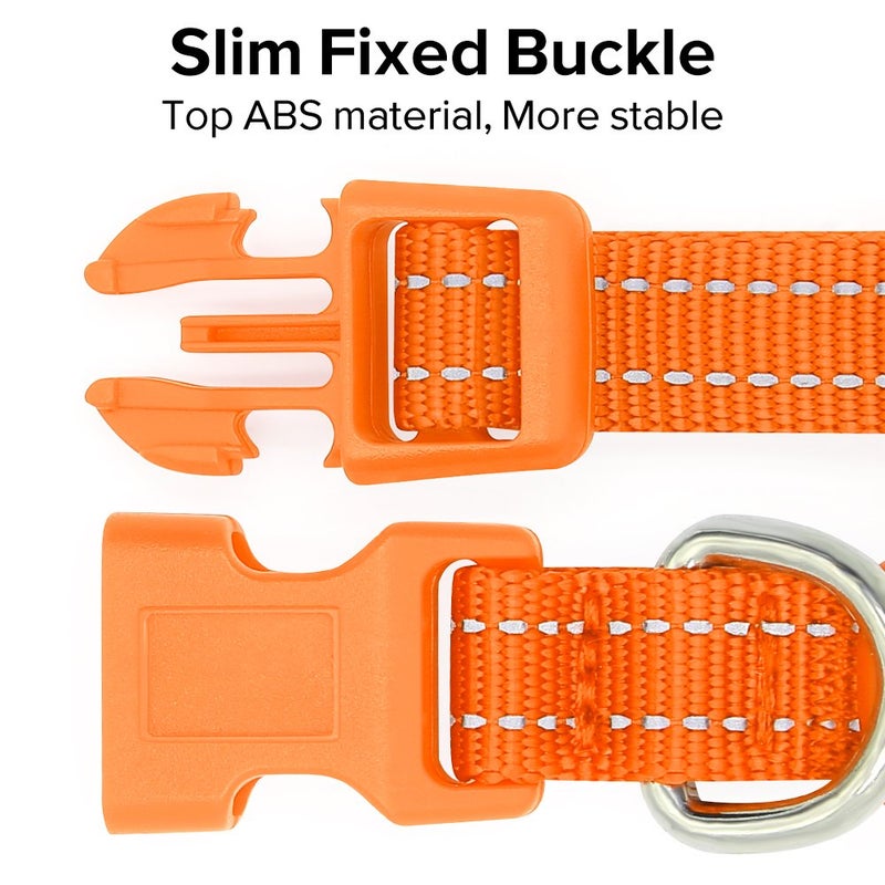 Candofly Light Up Dog Collar, USB Rechargeable Glowing Puppy Collar, Dog Camping Essentials - LED Collars for Night Walking (X-Small, Orange) - Image 5